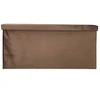 Ikonka Aksominė pufas su dėtuve 77x38x37 cm, rudas, sulankstomas