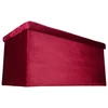 Ikonka Bordo spalvos veliūrinė sulankstoma pufa su daiktadėže 77x38x37 cm