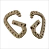 Mfh Max Fuchs Max Fuchs Plastikinis D-formos rudas karabinas 7 mm x 8.5 cm
