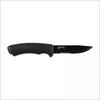 Peilis Morakniv Bushcraft SRT, pusiau dantytas, juodas