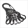 Nite Ize S-Biner KeyRack raktų pakabukas su 6 karabinais, juodas