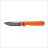 Sulankstomas peilis KNIVESPL The First Sandvik 14C28N, oranžinė G10, Stonewashed/Satin