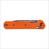 Sulankstomas peilis KNIVESPL The First Sandvik 14C28N, oranžinė G10, Stonewashed/Satin