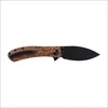 Sulankstomas peilis Trollsky Knives Mandu EVO MTE012 Liner Lock Juodas Stonewashed 14C28N Oranžinis Turtle G10