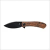Sulankstomas peilis Trollsky Knives Mandu EVO MTE012 Liner Lock Juodas Stonewashed 14C28N Oranžinis Turtle G10