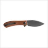 Sulankstomas peilis Trollsky Knives Mandu EVO MTE006 Liner Lock Pilkas Stonewashed 14C28N Brown Micarta