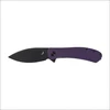 Sulankstomas peilis Trollsky Knives Mandu XL MT022-XL Liner Lock Juodas 14C28N Violetinė G10