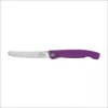 Sulankstomas Victorinox Swiss Classic 6.7835.FC1 peilis pica ir kepsniams, dantytas, violetinis