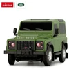 Žalias nuotoliniu būdu valdomas „Land Rover Defender“ automobilio modelis RASTAR 78500, 1:24