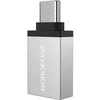 Adapteris Borofone BV3 Type-C OTG pilkas