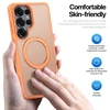 Dėklas Dux Ducis Yind Magnetic Stand Samsung S948 S26 Ultra oranžinis