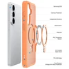 Dėklas Dux Ducis Yind Magnetic Stand Samsung S942 S26 oranžinis