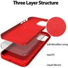 Dėklas Mercury Silicone skirta Apple iPhone 16e raudonos spalvos