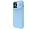 Dėklas Nillkin CamShield Silky Magnetic Silicone Apple iPhone 14 Pro Max šviesiai mėlynas