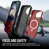 Dėklas Perfectionists Triangle Mag Case Apple iPhone 16 raudonas