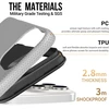 Dėklas Perfectionists Triangle Mag Case Apple iPhone 15 Pro Max sidabrinis