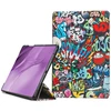 Dėklas Reach Smart Leather Samsung X110/X115 Tab A9 8.7/X130/X135 Tab A11 8.7 graffiti