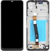 Ekranas Samsung A136 A13 5G su lietimui jautriu stikliuku ir rėmeliu originalus Juodas (service pack)