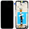 Ekranas Samsung A226 A22 5G su lietimui jautriu stikliuku ir rėmeliu originalus Juodas (service pack)