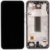 Ekranas Samsung A346 A34 5G su lietimui jautriu stikliuku ir rėmeliu originalus Awesome Graphite (service pack)