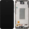 Ekranas Samsung A366 A36 5G su lietimui jautriu stikliuku ir rėmeliu originalus Juodas (service pack)