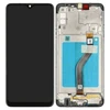 Ekranas Samsung A528 A52S 5G su lietimui jautriu stikliuku ir rėmeliu originalus Awesome Juodas (assembled service pack)