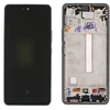 Ekranas Samsung A536 A53 5G su lietimui jautriu stikliuku ir rėmeliu originalus Awesome Juodas (assembled service pack)