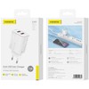 FONENG wall charger EU63 2.4A 12W 2xUSB Baltas