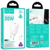Įkroviklis Hoco N62 30W GaN USB-C + USB-C to Lightning cable 1.0m baltas