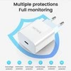 JELLICO sieninis pakrovėjas AK180 PD 20W 1xUSB-C + laidas USB-C - Lightning Baltas