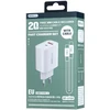Įkroviklis Remax RP-U120 20W USB-C/USB-A + USB-C to USB-C cable 1.0m baltas