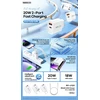 Įkroviklis Remax RP-U120 20W USB-C/USB-A + USB-C to Lightning cable 1.0m baltas