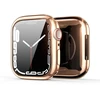 LCD apsauginis stikliukas/dėklas Dux Ducis Samo Apple Watch 45mm rožinis