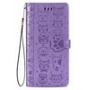 Reach Dėklas Cat-Dog Samsung A155 A15 4G/A156 A15 5G violetinis