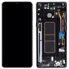 Oem Ekranas Samsung A715 A71 su lietimui jautriu stikliuku ir rėmeliu originalus Juodas (assembled service pack)