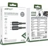 USB kabelis Acefast C17-03 USB-C to USB-C 1.2m juodas
