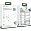 USB kabelis Acefast C18-04 USB-A to USB-C 1.2m baltas
