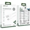 USB kabelis Acefast C18-04 USB-A to USB-C 1.2m baltas