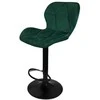 Re Stock Furniture Aksominė baro kėdė „Bona“, žalia