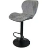 Re Stock Furniture Aksominė baro kėdė „Bona“, pilka