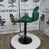 Re Stock Furniture Aksominė baro kėdė „Bona“, žalia