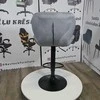 Re Stock Furniture Aksominė baro kėdė „Bona“, pilka