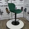 Re Stock Furniture Aksominė baro kėdė „Bona“, žalia