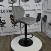 Re Stock Furniture Aksominė baro kėdė „Bona“, pilka