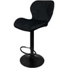 Re Stock Furniture Aksominė baro kėdė „Bona“, juoda