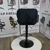 Re Stock Furniture Aksominė baro kėdė „Bona“, juoda