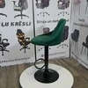 Re Stock Furniture Aksominė baro kėdė „Mode“, žalia