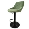 Re Stock Furniture Aksominė baro kėdė „Mode“, alyvuogių spalvos