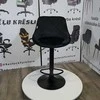 Re Stock Furniture Aksominė baro kėdė „Mode“, juoda