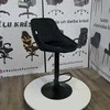 Re Stock Furniture Aksominė baro kėdė „Mode“, juoda